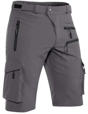 Imagen del producto de Elzusha - Pantalones cortos para hombre, ligeros y de secado rápido, con 5 bolsillos