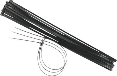 Obrázek produktu pro Stahovací páska černá 7,6 x 300 mm, 25 kusů