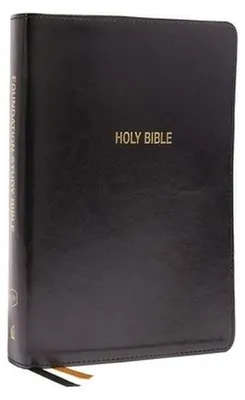Productafbeelding van KJV, Foundation Study Bible, Large Print, Leathersoft, Black, Red Letter, Comfort Print