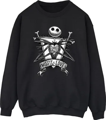 Produktbild von Disney - "The Nightmare Before Christmas" Sweatshirt für Herren BI42692 (L) (Schwarz)