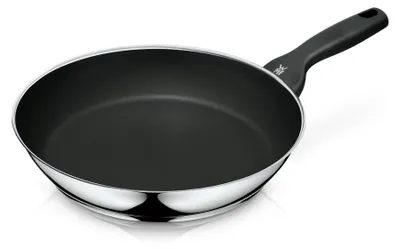 Produktbild von WMF 0744286021, Rund, Allzweckpfanne, Schwarz, 400 °C, Edelstahl, Keramik, Gas, Halogen, Induktion