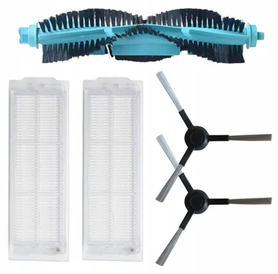 Produktbild von Zubehörset für Viomi V2, V3 und Xiaomi Vacuum Mop Pro - 5 Teile - Haupt- und Seitenbürsten - 2 Filter
