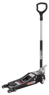 Image de Cric hydraulique extra-bas acier ULTIMATE 2T avec double-roues avant  - KS TOOLS - 161.0372
