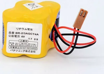 Obrázek produktu pro Topchances 6V 4400mAh BR-2/3AGCT4A PLC baterie pro FANUC A98L-0031-0025 s konektorem
