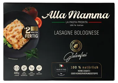 Produktbild von Alla Mamma Lasagne Bolognese, glutenfrei