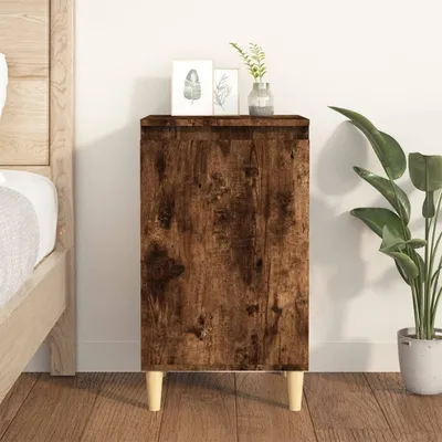 Obrázek produktu pro vidaXL Noční stolek Smoked Oak 40x35x70 cm výrobek ze dřeva