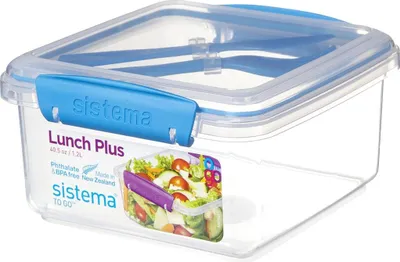 Produktbild von Sistema Lunch Plus, Container, Quadratisch, 1,2 l, Transparent, Polypropylen (PP), Neuseeland