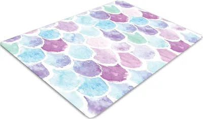 Produktbild von Stuhlunterlage Bürostuhlunterlage 120 cm x 90 cm Bodenmatte Bürostuhlunterlage - Bunte Tropfen