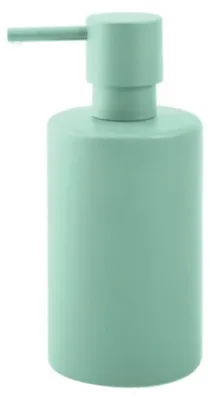 Produktbild von Spirella Seifenspender "Tube" | mit Edelstahlpumpe | Flüssigseifen-Spender | Porzellan | 300ml | Langliebig und Robust | matt Grün