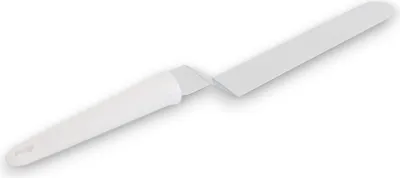 Produktbild von Kaiser Glasurmesser/Winkelpalette Patisserie 38cm, Zuckerguss-Spatel, Edelstahl, Weiß, Edelstahl, Kunststoff, Weiß, 35 mm