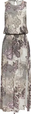 Produktbild von LASCANA Maxikleid mit Paisleyprint und Schlitz, Jerseykleid beige-flieder bedruckt Größe 44