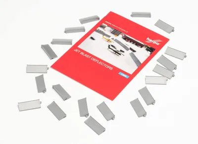 Jet Blast Deflectors 1:500, mehrfarbig, Kunststoff-Modellbau