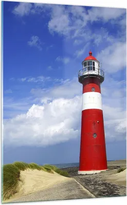 Produktbild von Bilder auf glas - Einteilig - Turm Leuchtturm Ozean Ufer - 70x100cm - Glasbilder - Wandbilder - Bilder - Wanddekoration aus Glas - Glas Bilder - Wandbild auf Glas - GPA70x100-2395