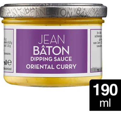 Produktbild von Jean Bâton Oriental Curry Dipping Sauce 190g – Würzige Curry-Dip-Sauce