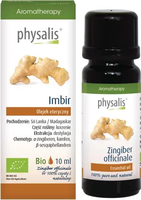 OLEJEK ETERYCZNY IMBIR BIO 10 ml - PHYSALIS