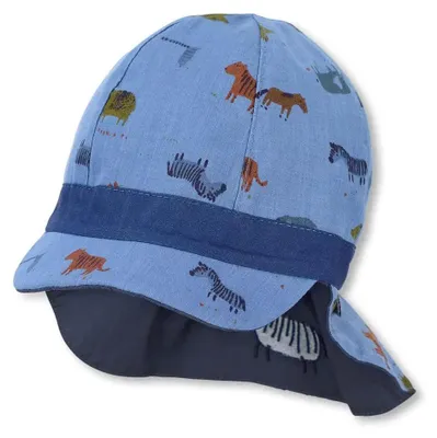 Produktbild von Sterntaler Wende-Schirmmütze m.Nackensch. Gr. 39 blau