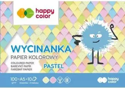 Zdjęcie produktu dla Pastelowe Wycinki A5 - 10 Arkuszy 100g Radości od HAPPY C - Doskonałe do Twoich Kreatywnych Projektów!