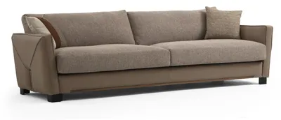 Obrázek produktu pro Pohovka 3 místná třímístná moderní látková béžová pohovka design obývací pokoj