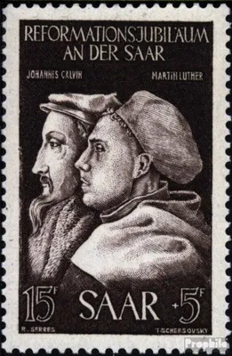 Produktbild von Briefmarken Saarland 1951 Mi 308 (kompl.Ausg.) postfrisch 375. Jahrestag der Reformation