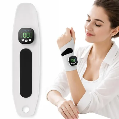 Produktbild von Elektrisches EMS Handmassagegerät mit 6 Modi, tragbarer Muskelstimulator für Hand & Körper, USB wiederaufladbar, zur Muskelentspannung zuhause
