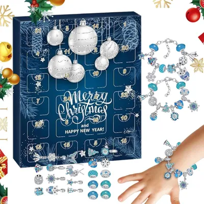 Obrázok produktu pre Adventný Kalendár so Šperkami pre Ženy 24 Dní Vianoce s Náušnicami