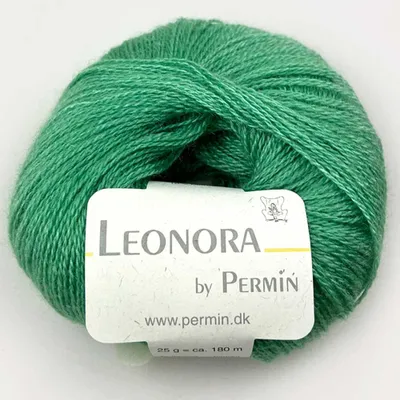 Obrázek produktu pro Leonora by Permin - Jemná hedvábně-vlasová příze (24 sportsgreen)