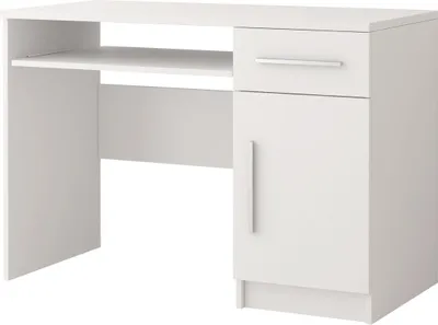 Produktbild von Set Schrank Wandregal Schreibtisch TOBBY 05 Weiß/Weiß