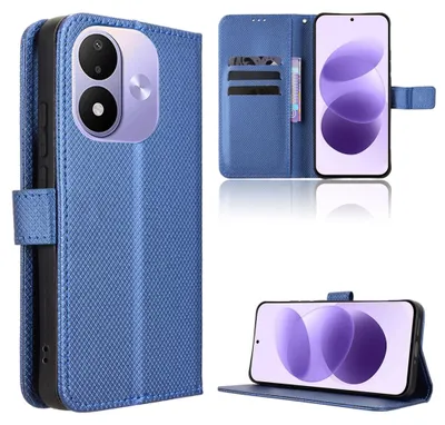 Produktbild von Handyhülle Klapp für Xiaomi Redmi Note 17 5G / 4G Kunstleder Diamant Design