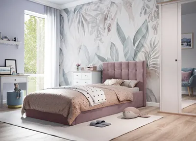 Produktbild von Polsterbett LILI 90x200 cm Einzelbett Magic Velvet 2258