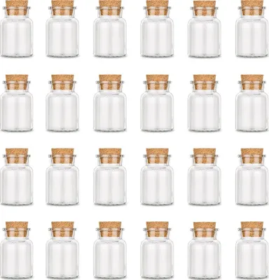 Produktbild von Leeres Korkenglas, klein, 24 leere kleine Korkengläser