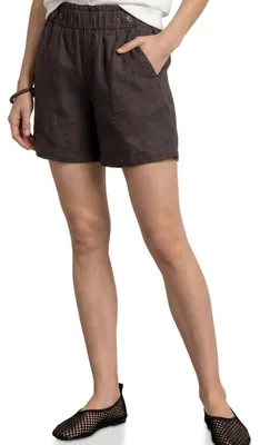 Produktbild von Street One Paperbag Leinen-Shorts Espresso Brown 42