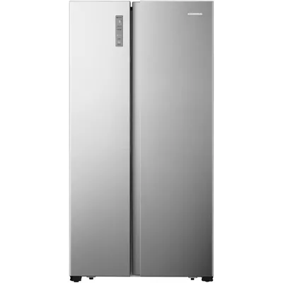 Produktbild von Heinner HSBS-HS519NFXE++, Freistehend, Amerikanische Tür, Edelstahl, 2 Tür(en), Berührung, LED