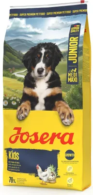 Obrázok produktu pre Josera Kids, Šteňa, Akékoľvek plemeno, Veľké (26 až 44 kg), Stredné (11 - 25 kg), Kuracie mäso, ryža, 12,5 kg, Bez gluténu