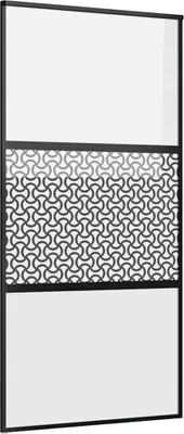 Zdjęcie produktu dla vidaXL Drzwi szklane, czarne, 102,5 x 2 x 205 cm, aluminium