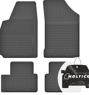 Produktbild von Gummimatten mit Rand Auto Fußmatten Gummi Automatten Passgenau 4-teilig Set - passend für Fiat Albea 2002-2010