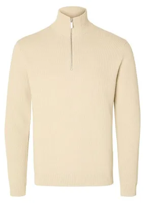 Obrázek produktu pro SELECTED HOMME Pánská mikina LS s texturou, poloviční zip, model NOOS
