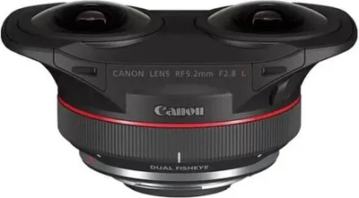 Produktbild von Canon RF 5.2 mm f2.8L Dual Fisheye, Weitwinkel-Fischaugenobjektiv, 10/12, Canon RF