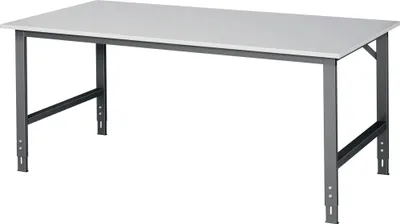 Produktbild von Werktisch Tom B2000xT1000xH760-1080mm Arbeitsplatte Melamin Gestell anthrazitg, RAL7016