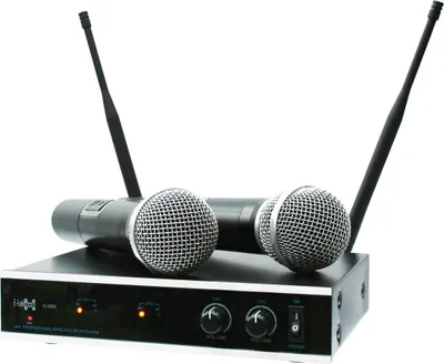 Produktbild von E-Lektron IU-2082 digital UHF Funkmikrofon System 2x Hand-Mikrofon drahtlos Set - EL173760