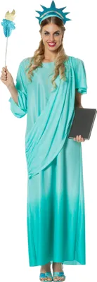 Produktbild von Wilbers Damen Kostüm Freiheitsstatue Gr. 34 - 46- Liberty USA Gr. 42 - L