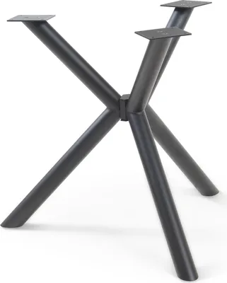 Immagine prodotto di Struttura del tavolo 'Viserinna' in acciaio 94,5 x 94,5 x 73 cm nero