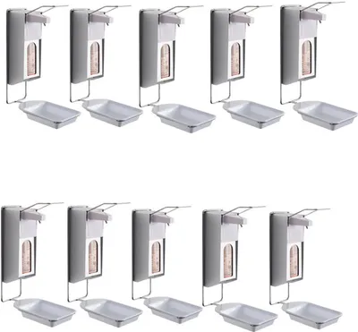 Produktbild von 10 Desinfektionsspender mit Abtropfschale | Alu/Kunststoff | 500 ml