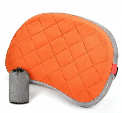 Produktbild von Aufblasbares Campingkissen mit Bezug – Reisekissen Outdoor Blau