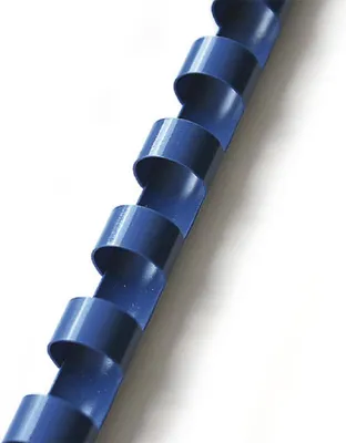 Image de Dos en plastique 14 mm, 81-100 feuilles, bleu, 100 pièces