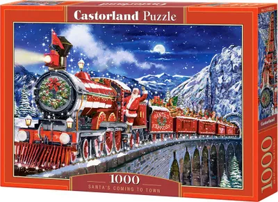 Produktbild von Castorland Puzzle Weihnachten Santa's Coming Soon to Town - 1000 Teile
