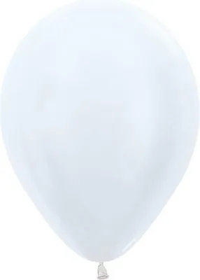 Obrázok produktu pre Sempertex Perlové biele latexové balóny 12 cm, 50 kusov.