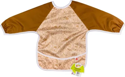 Immagine prodotto di XKKO bavaglino con maniche - Safari Honey Mustard, 1 pezzo