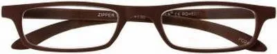 Produktbild von Lesebrille ZIPPER, braun, +2.00 dpt mit Etui