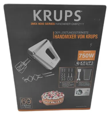Obrázek produktu pro Krups 3Mix 9000 GN9121, Ponorný mixér, 750 W, Bílá
