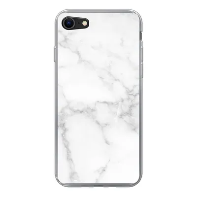 Produktbild von MuchoWow® Handyhülle Schutzhülle Hülle für iPhone 8 Marmor - Weiß - Grau - Luxus - Marmoroptik - Stein Silikon Softcase Handy Hülle - Schutzhaube